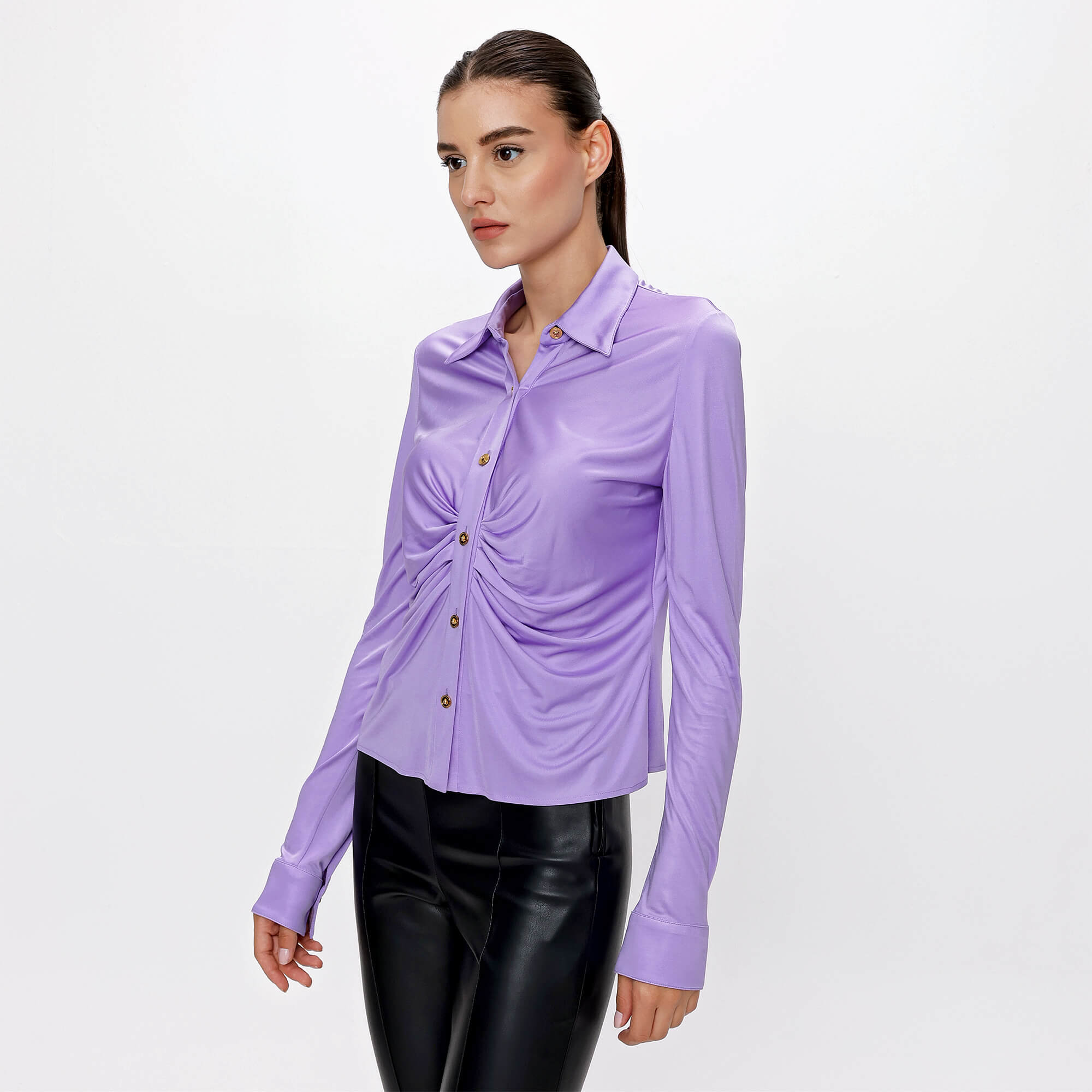 Versace - Lilac İconic Button Shirt